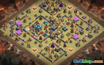 CoC Town Hall 13 Base Layouts & Links | War, Trophy, Home Village #30929