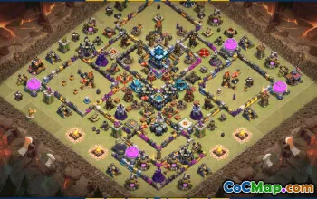 CoC Town Hall 13 Base Layouts & Links | War, Trophy, Home Village #31051