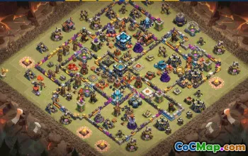 CoC Town Hall 13 Base Layouts & Links | War, Trophy, Home Village #31308