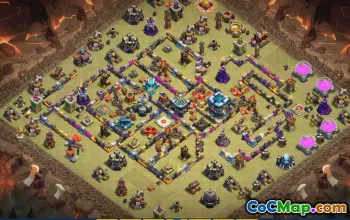 CoC Town Hall 13 Base Layouts & Links | War, Trophy & Home Village #31709