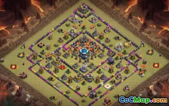 CoC Town Hall 13 Base Layouts & Links | War, Trophy & Home Village #31946