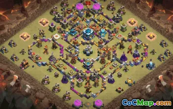 CoC Town Hall 13 Base Layouts & Links | War, Trophy, Home Village #32765