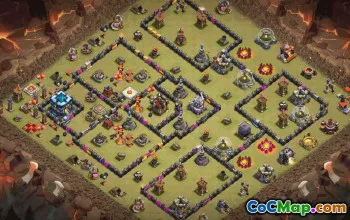 CoC Town Hall 13 Base Layouts & Links | War, Trophy, Home Village #32911
