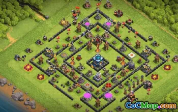 CoC Town Hall 13 Base Layouts & Links | War, Trophy, Home Village #33396