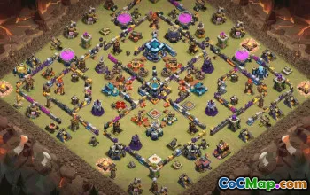 CoC Town Hall 13 Base Layouts & Links | War, Trophy, Home Village #33660