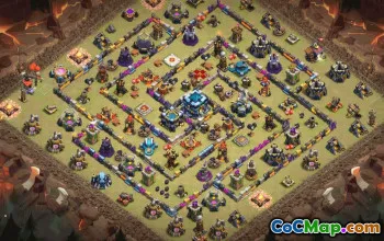 CoC Town Hall 13 Base Layouts & Links | War, Trophy, Home Village #33683