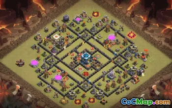 CoC Town Hall 13 Base Layouts & Links | War, Trophy, Home Village #33742