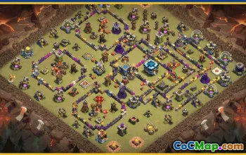 CoC Town Hall 13 Base Layouts & Links | War, Trophy, Hybrid Maps #28838