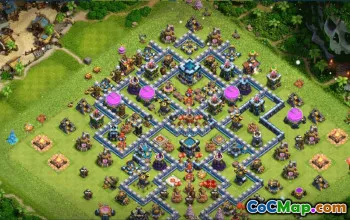 CoC Town Hall 13 Base Layouts & Links | War & Trophy Maps #31159
