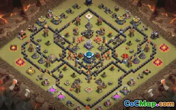 CoC Town Hall 13 Base Layouts & Links | War, Trophy, Village #33866
