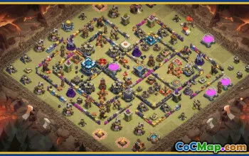CoC Town Hall 13 Base Layouts & Map | Home, War, Trophy Bases #29980