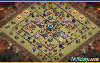 CoC Town Hall 13 Base Layouts & Map Links | Home, Trophy & Farming Bases #29330