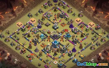 CoC Town Hall 13 Base Layouts & Map Links | Home, Trophy & War Bases #31890