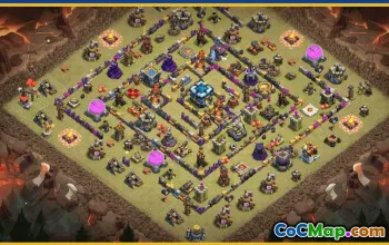 CoC Town Hall 13 Base Layouts & Map Links | Home, War, Trophy #28957