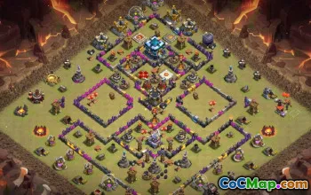 CoC Town Hall 13 Base Layouts & Map Links | Home, War, Trophy #31960