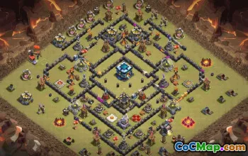 CoC Town Hall 13 Base Layouts & Map Links | Home, War, Trophy #32999