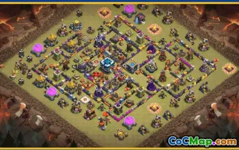 CoC Town Hall 13 Base Layouts & Map Links | Trophy & War Bases #29503