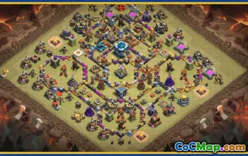 CoC Town Hall 13 Base Layouts & Map Links | Trophy & War Bases #30263