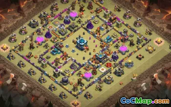 CoC Town Hall 13 Base Layouts & Map Links | Trophy & War Bases #30617