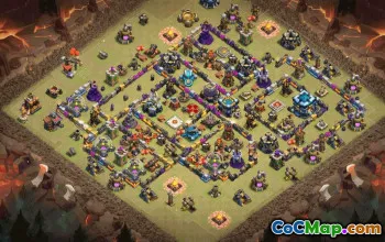 CoC Town Hall 13 Base Layouts & Map Links | Trophy & War Bases #31566