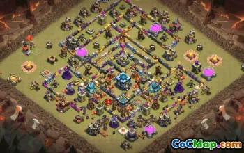 CoC Town Hall 13 Base Layouts & Map Links | Trophy & War Defense #30614