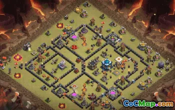 CoC Town Hall 13 Base Layouts & Map Links | War & Trophy Bases #33595