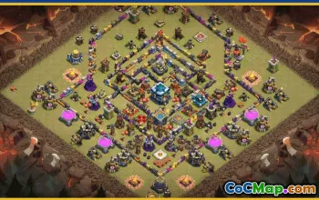 CoC Town Hall 13 Base Layouts & Map Links | War, Trophy, Home #29909