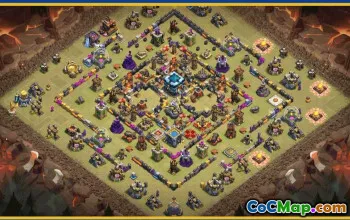 CoC Town Hall 13 Base Layouts & Map Links | War, Trophy, Home Village #29398