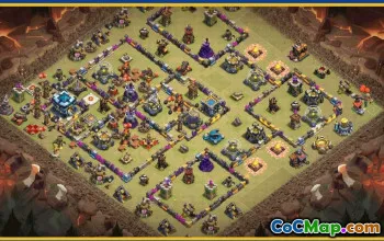 CoC Town Hall 13 Base Layouts & Map | Trophy, War, Farming #30154