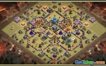 CoC Town Hall 13 Base Layouts & Map | Trophy, War, Home Village #30266
