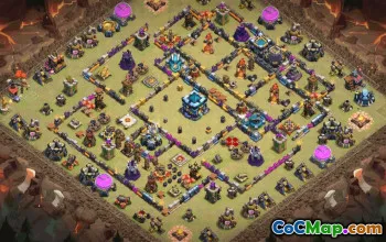 CoC Town Hall 13 Base Layouts & Map – Trophy, War, Home Village #32763