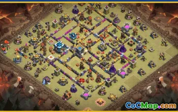 CoC Town Hall 13 Base Layouts & Map – War & Home Village #29592