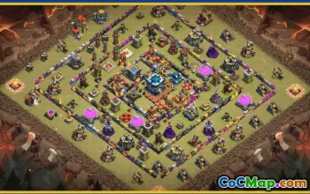 CoC Town Hall 13 Base Layouts & Map - War, Trophy, Farming #30055
