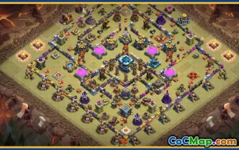 CoC Town Hall 13 Base Layouts & Map | War, Trophy, Farming Bases #30370
