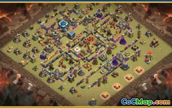 CoC Town Hall 13 Base Layouts & Map | War, Trophy & Home Village #29401