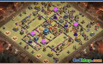 CoC Town Hall 13 Base Layouts & Map | War, Trophy, Home Village #29505