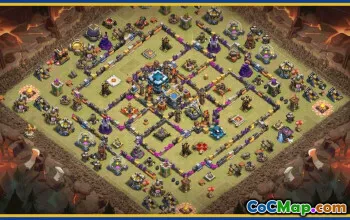 CoC Town Hall 13 Base Layouts & Map | War, Trophy & Home Village #29555