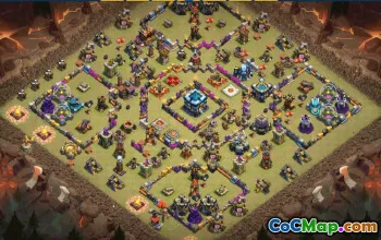 CoC Town Hall 13 Base Layouts & Maps | Copy & Download #31303