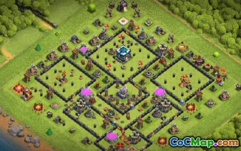 CoC Town Hall 13 Base Layouts & Maps | Copy & Download #33741