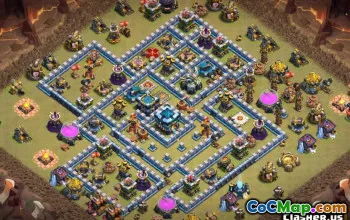 COC radnice 13 Base Layouts & Maps - Kopírovat nyní! #13988