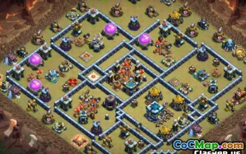 COC radnice 13 Base Layouts & Maps - Kopírovat nyní! #14107