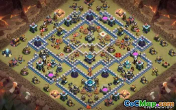 CoC Town Hall 13 Layouts e mapas da base - Copie agora! #14527
