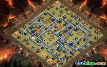 CoC Town Hall 13 Layouts e mapas da base - Copie agora! #16350