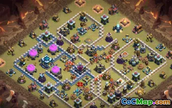 COC Town Hall 13 Baslayouter & Maps for Farms & Wars #16382