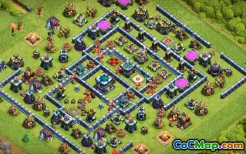 Hôtel de ville de COC 13 Disposés et cartes de base pour le village natal # 12905