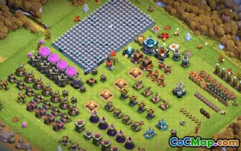 Coc Town Hall 13 Layouts & Maps For Home Village #14894