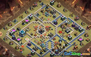 CoC Town Hall 13: Layouts de base e mapas para casa e guerra #16632