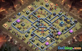 CoC Town Hall 13 Base Layouts & Maps for Home & War #17341