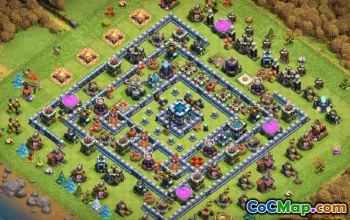 CoC Town Hall 13 Layouts Base: Mapas para casa, guerra e troféu #14287
