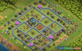 CoC Town Hall 13 Base Layouts & Maps for War & Defense #32256